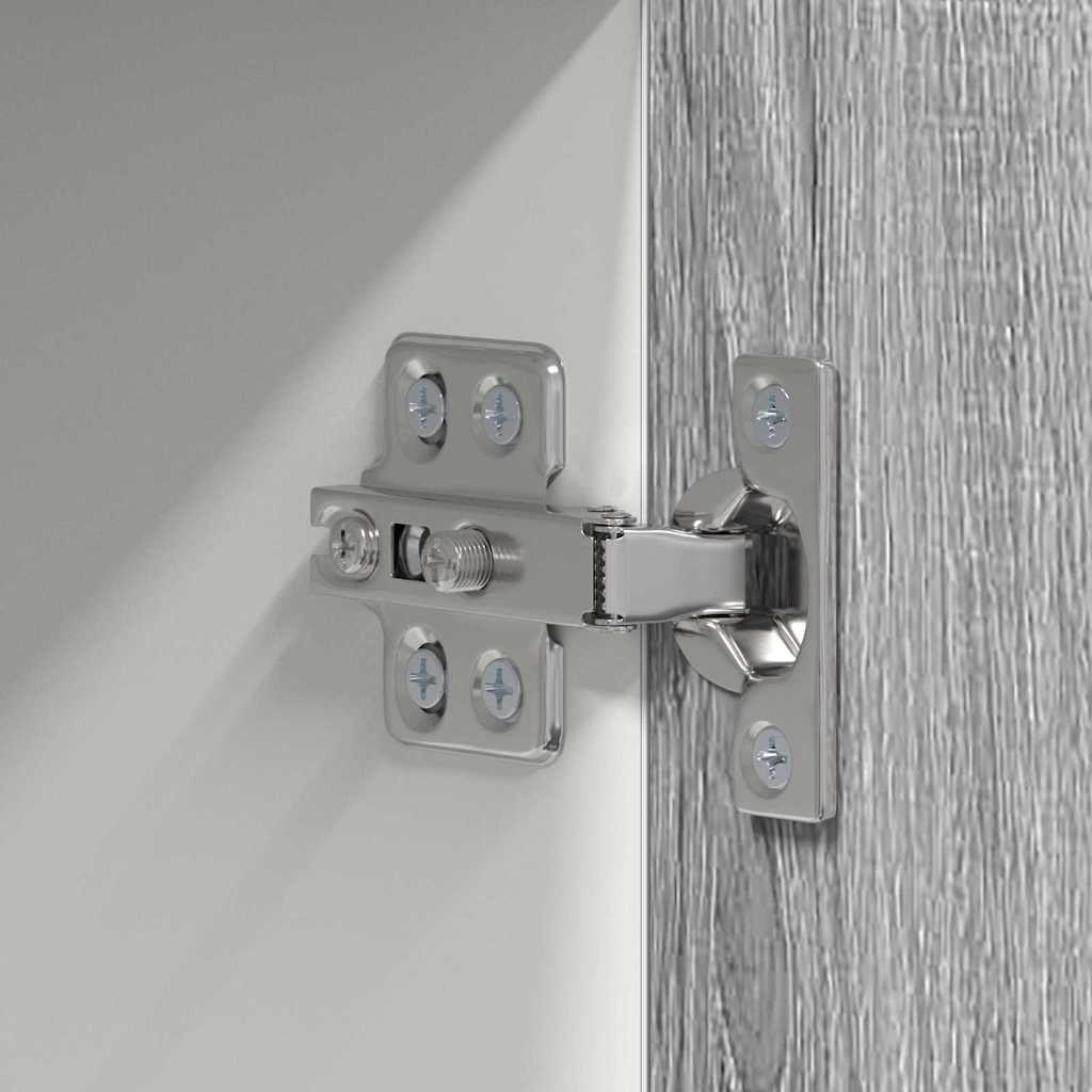 Hanging Cabinet Riga Grey Sonoma and White 50 x 31 x 100 cm